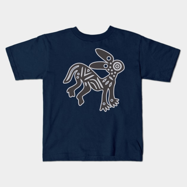 Pre-Hispanic rabbit from Veracruz Kids T-Shirt by ocelotlcalli